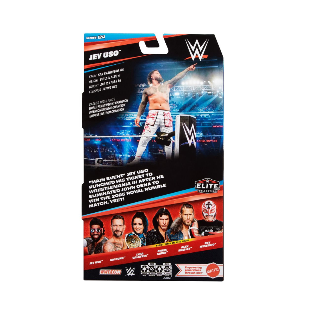 Mattel: WWE Elite Collection Series 124 Jey Uso Action Figure