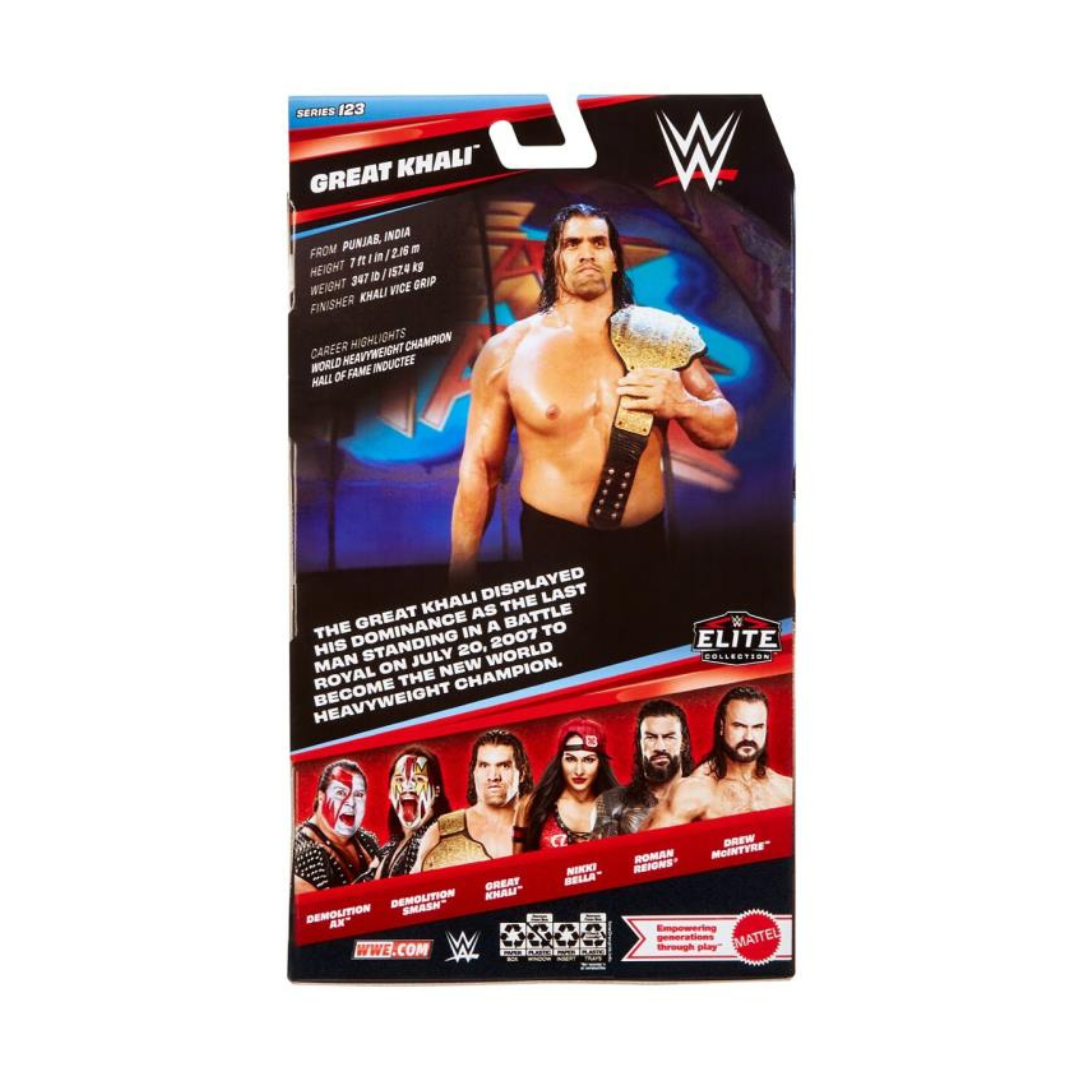 Mattel: WWE Elite Collection Series 123 Great Khali Action Figure