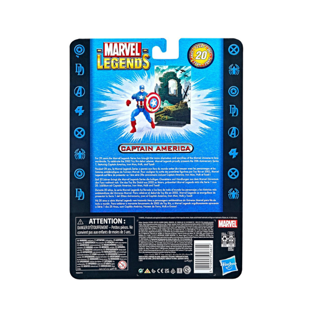 Hasbro: Marvel Legends Series 20th Anniversary Series 1 Captain America 6-inch Action Figure