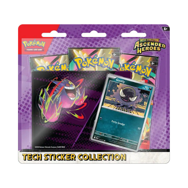 Pokémon - Mega Evolution - Ascended Heroes Tech Sticker Collection- Gastly