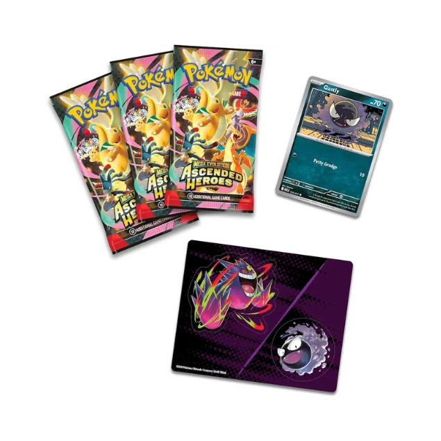 Pokémon - Mega Evolution - Ascended Heroes Tech Sticker Collection- Gastly
