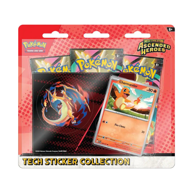 Pokémon - Mega Evolution - Ascended Heroes Tech Sticker Collection- Charmander