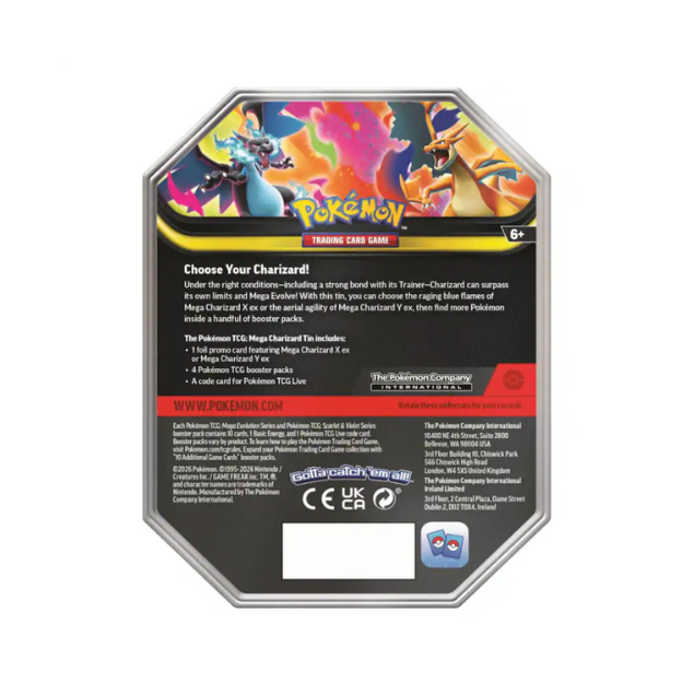 Pokémon - Trading Card Game: Mega Charizard X Tin