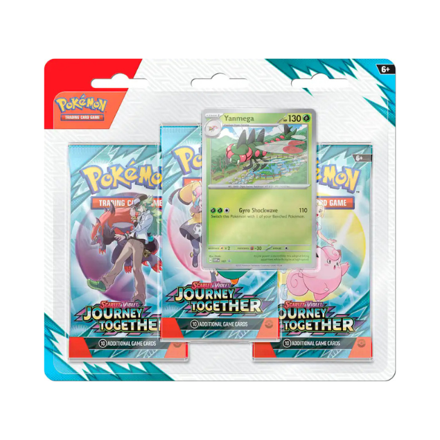 Pokémon - Scarlet & Violet Journey Together 3 Pk Booster - Styles May Vary