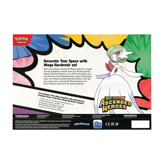 Pokémon - Trading Card Game: Mega Evolution Ascended Heroes Premium Poster Collection - Mega Gardevoir ex