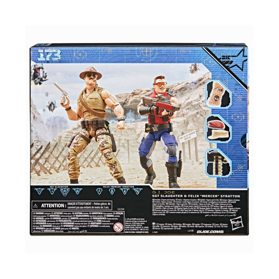 Hasbro: G.I. Joe Classified Series #173 Sgt Slaughter & Felix Mercer Stratton 6-Inch Action Figures 2-Pack