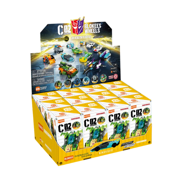 Blokees: Transformers Wheels - C02 Wreck'N Rule Blind Box Model Kit Display of 12