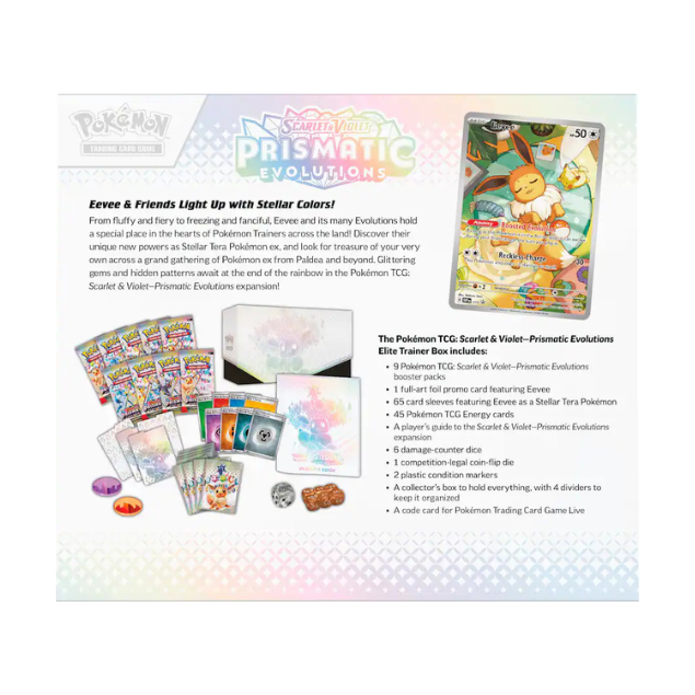 Pokémon - Trading Card Game: Scarlet & Violet - Prismatic Evolutions Elite Trainer Box