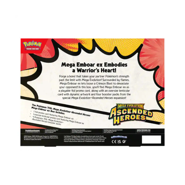 Pokémon - Trading Card Game: Ascended Heroes - Mega Emboar ex Box