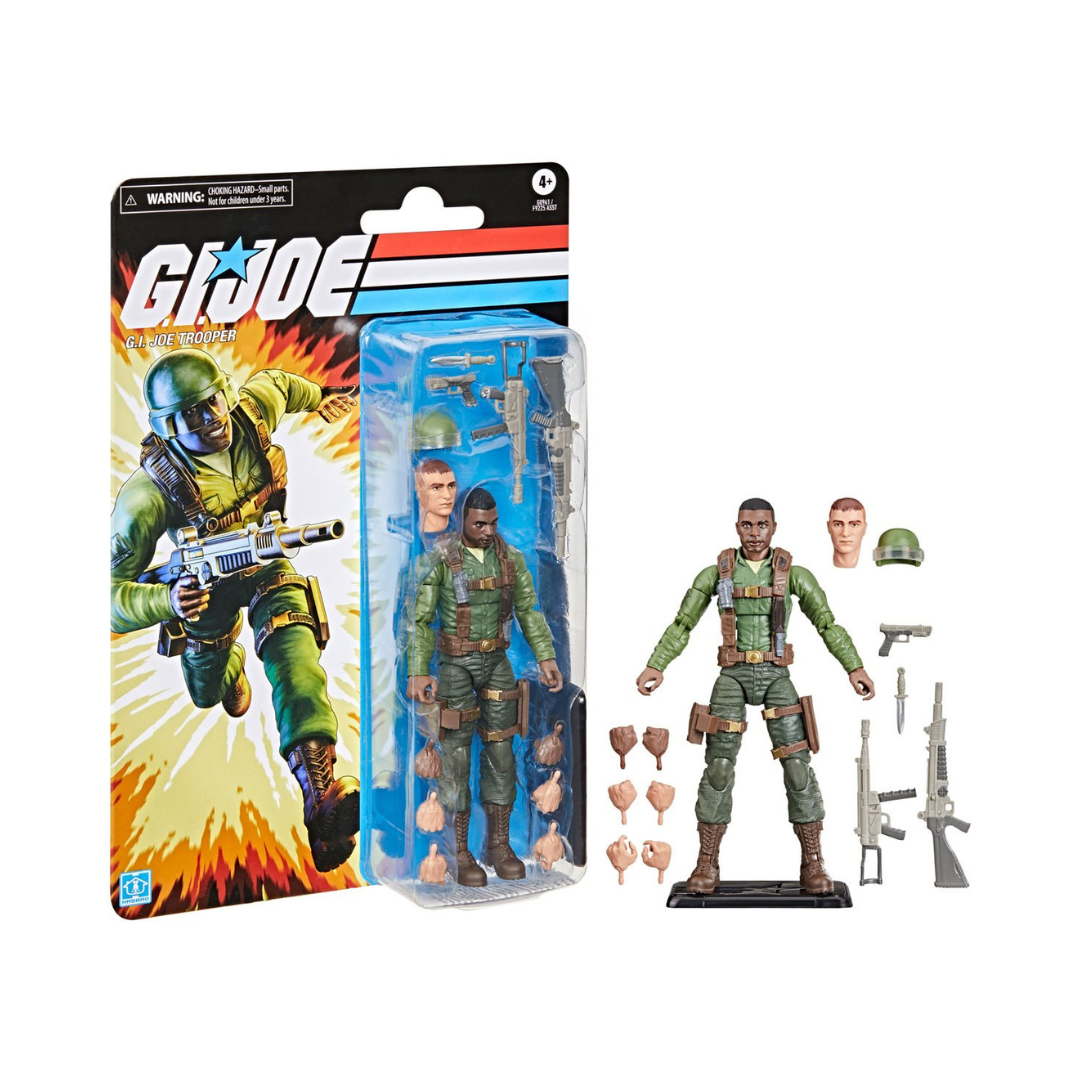 Hasbro: G.I. Joe Classified Series Retro Cardback G.I. Joe Trooper 6-Inch Action Figure