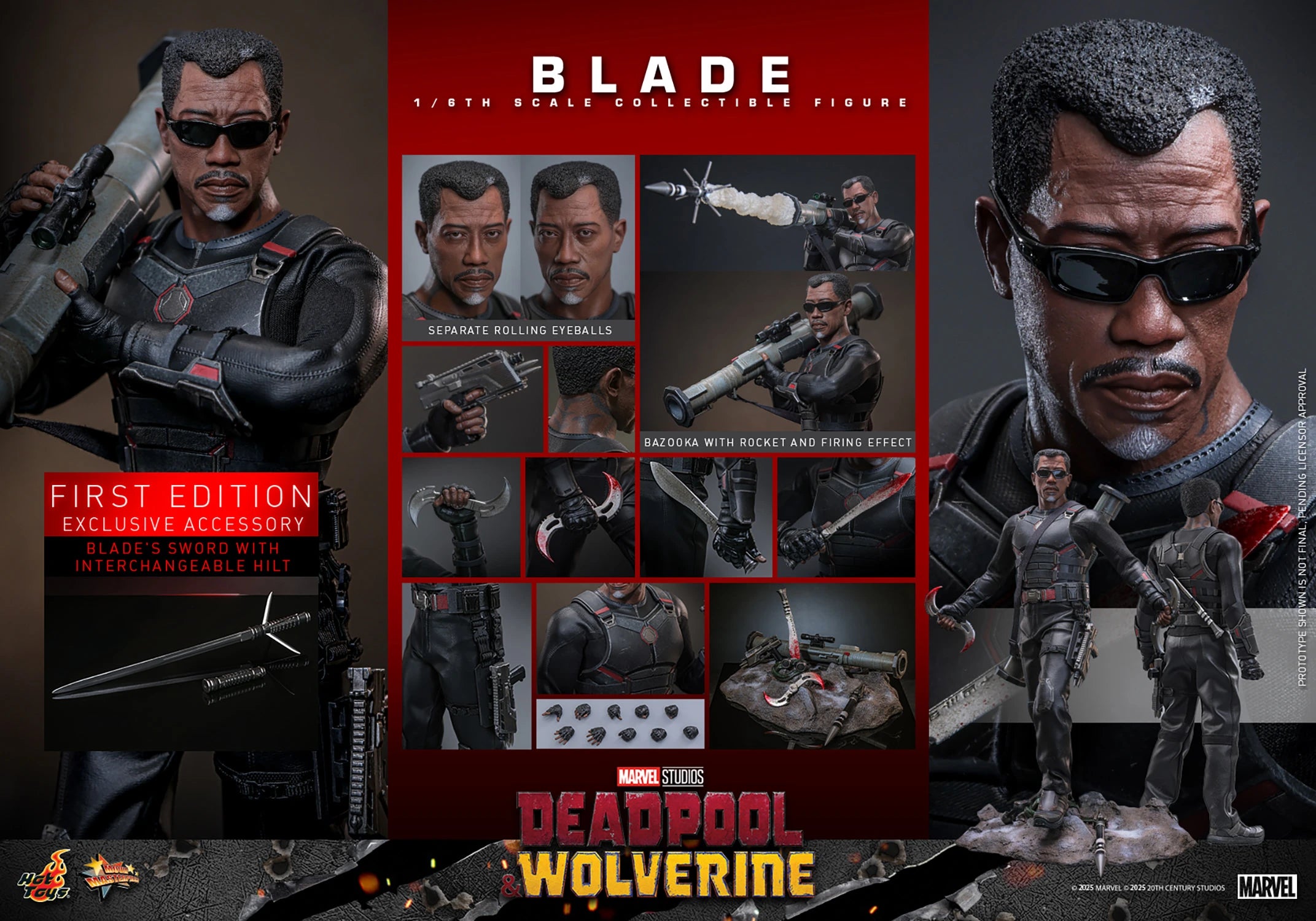 Hot Toys: Blade First Edition Sixth Scale Figure
