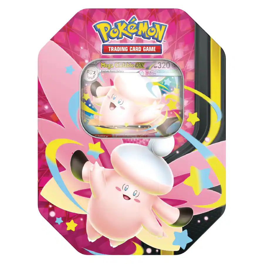 Pokémon - Trading Card Game: Pokemon Mega Moonlit Tin - Mega Clefable ex