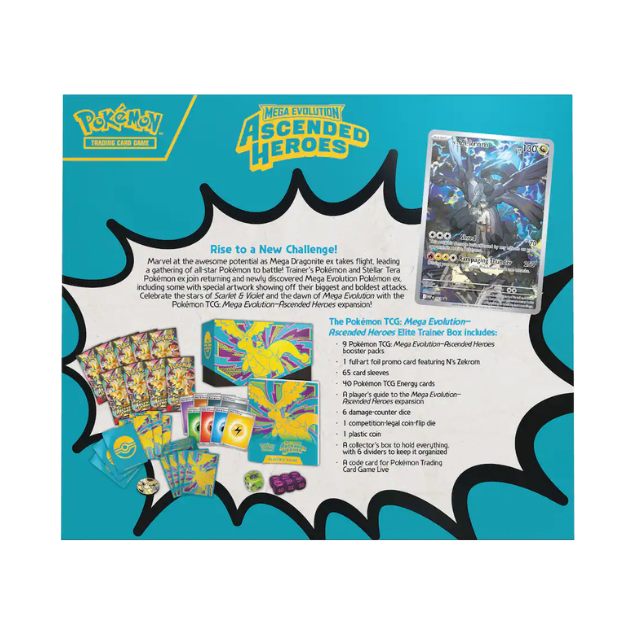 Pokémon - Trading Card Game: Mega Evolution - Ascended Heroes Elite Trainer Box