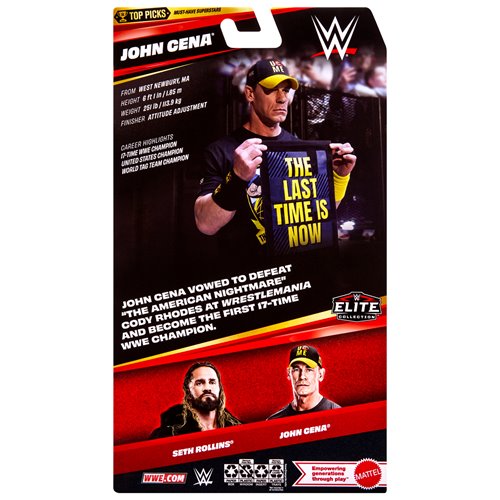 Mattel: WWE Top Picks Elite Collection 2026 John Cena Action Figure