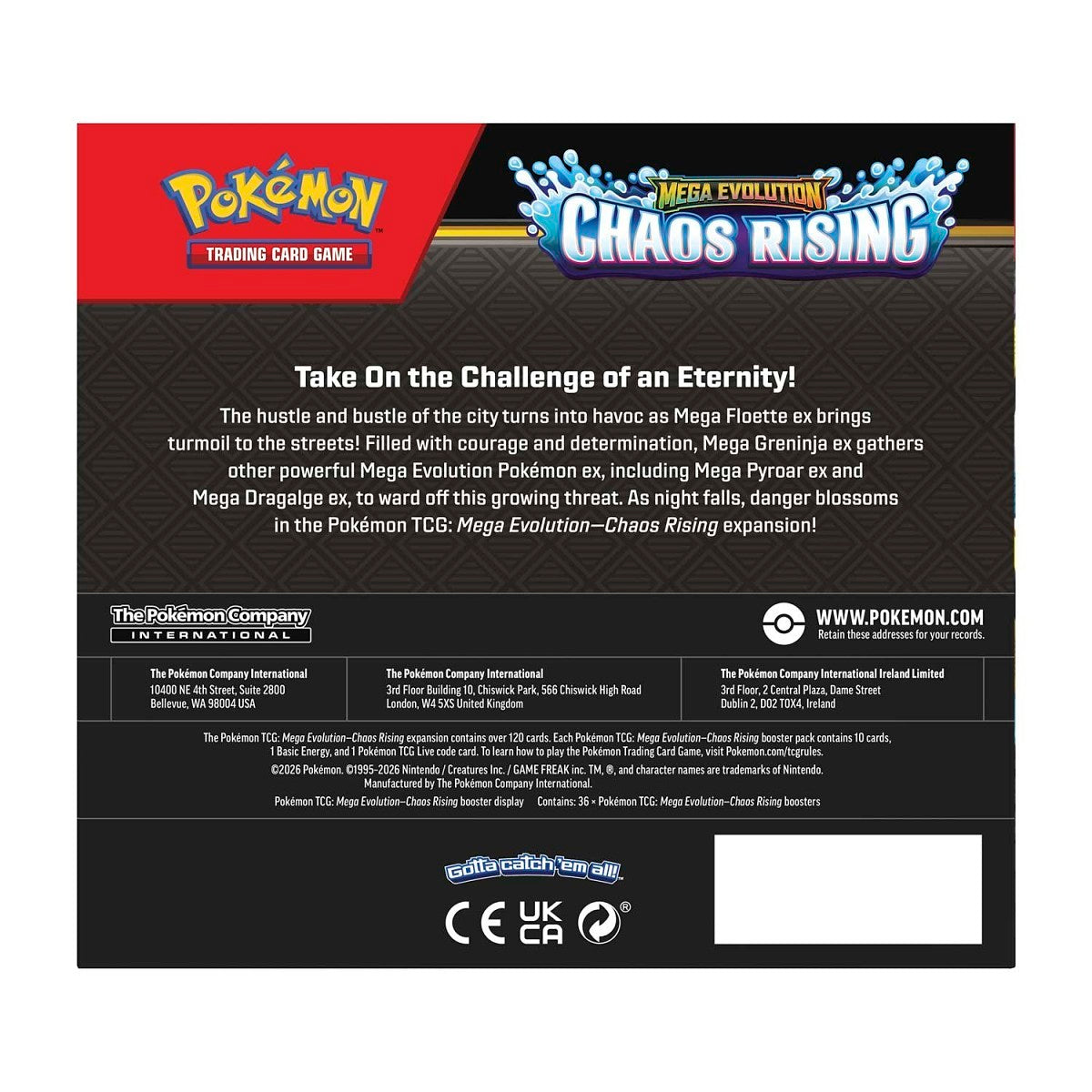 Pokémon - Trading Card Game: Mega Evolution - Chaos Rising Booster Box