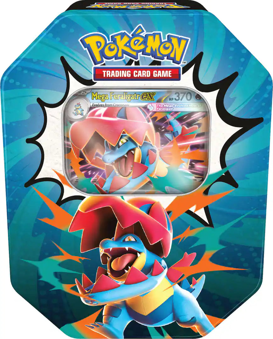 Pokémon: Mega Evolution Ascended Heroes Tin - Mega Feraligatr ex