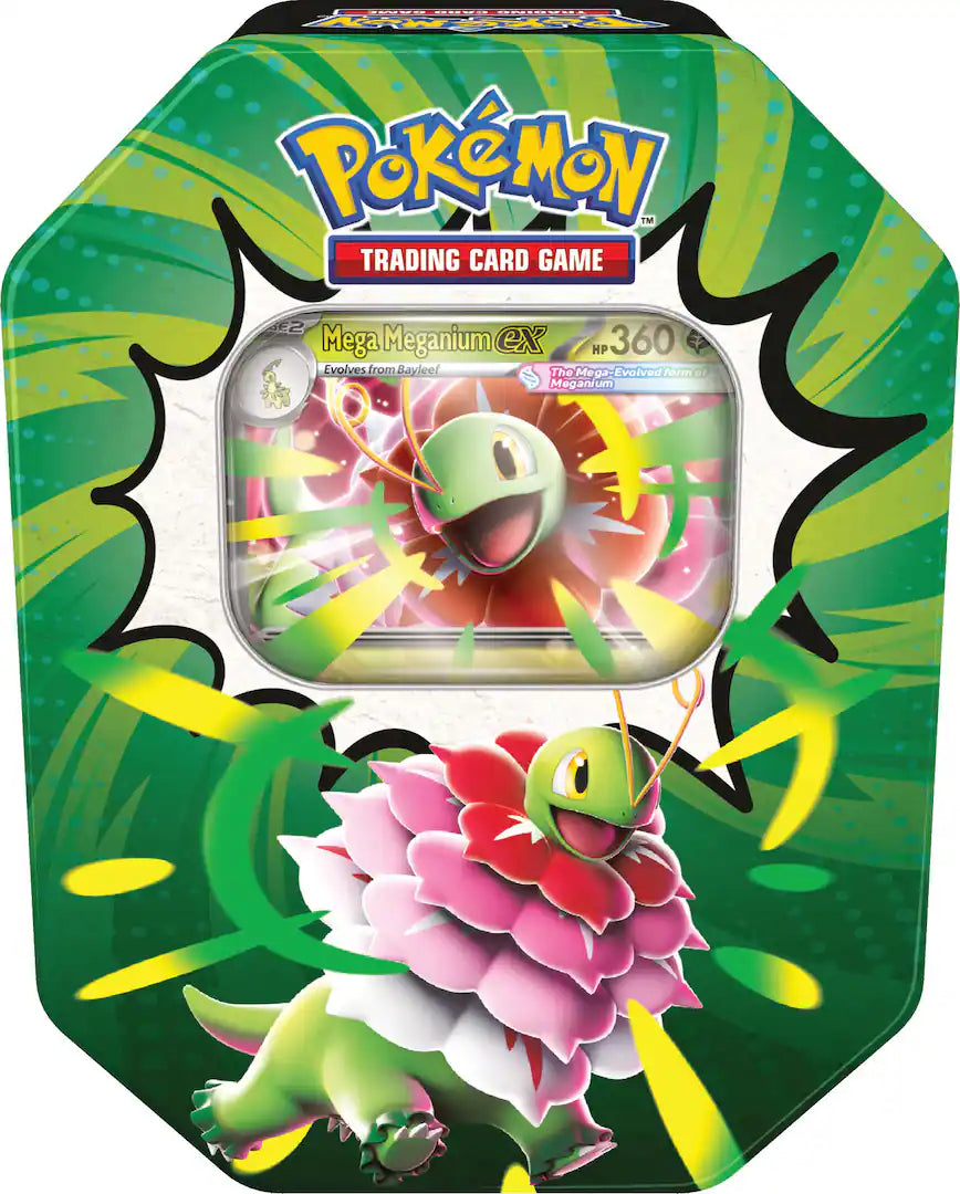Pokémon: Mega Evolution Ascended Heroes Tin - Mega Meganium ex