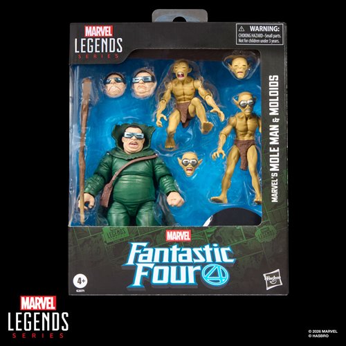 Hasbro: Marvel Legends Fantastic Four Mole Man & Moloids 6-Inch Action Figures