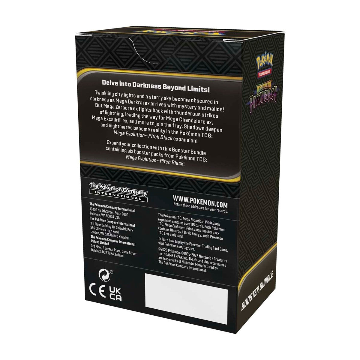 Pokémon - Trading Card Game: Mega Evolution - Pitch Black Booster Bundle