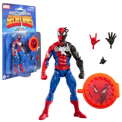 Hasbro: Secret Wars Marvel Legends Series Spider-Man (Alien Costume) 6-Inch Action Figure