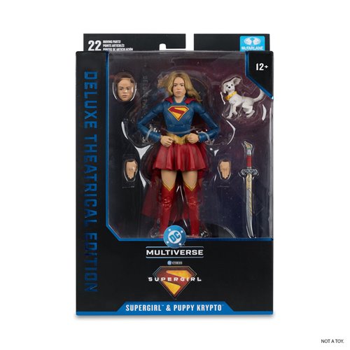 McFarlane Toys: DC Multiverse Deluxe Supergirl Movie Supergirl and Baby Krypto 7-Inch Scale Action Figure